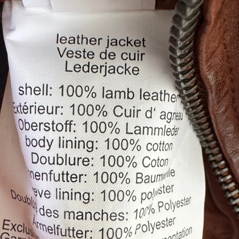 Men's Rustic Brown Leather Military Jacket - Picture 7 of 11